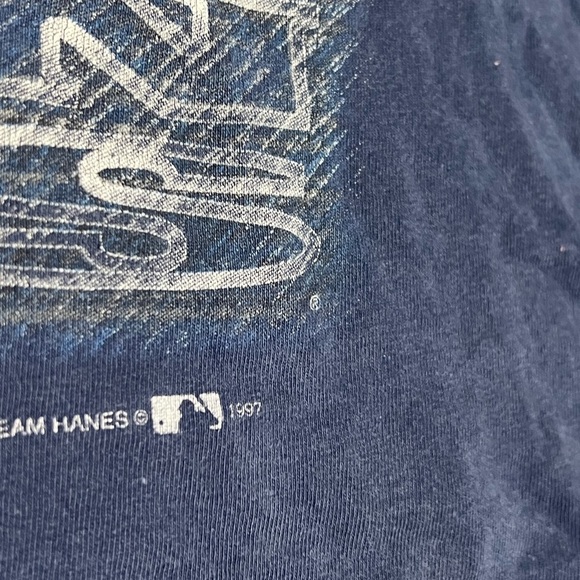 Vintage 90s Cleveland Indians MLB Baseball Sports Crewneck 1990s Tshirt - Picture 5 of 6